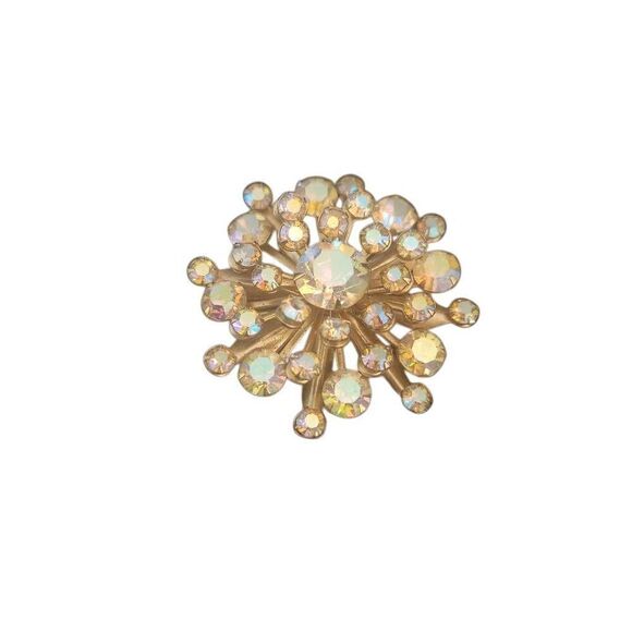 Vintage Aurora Borealis Starburst Brooch - Picture 1 of 4